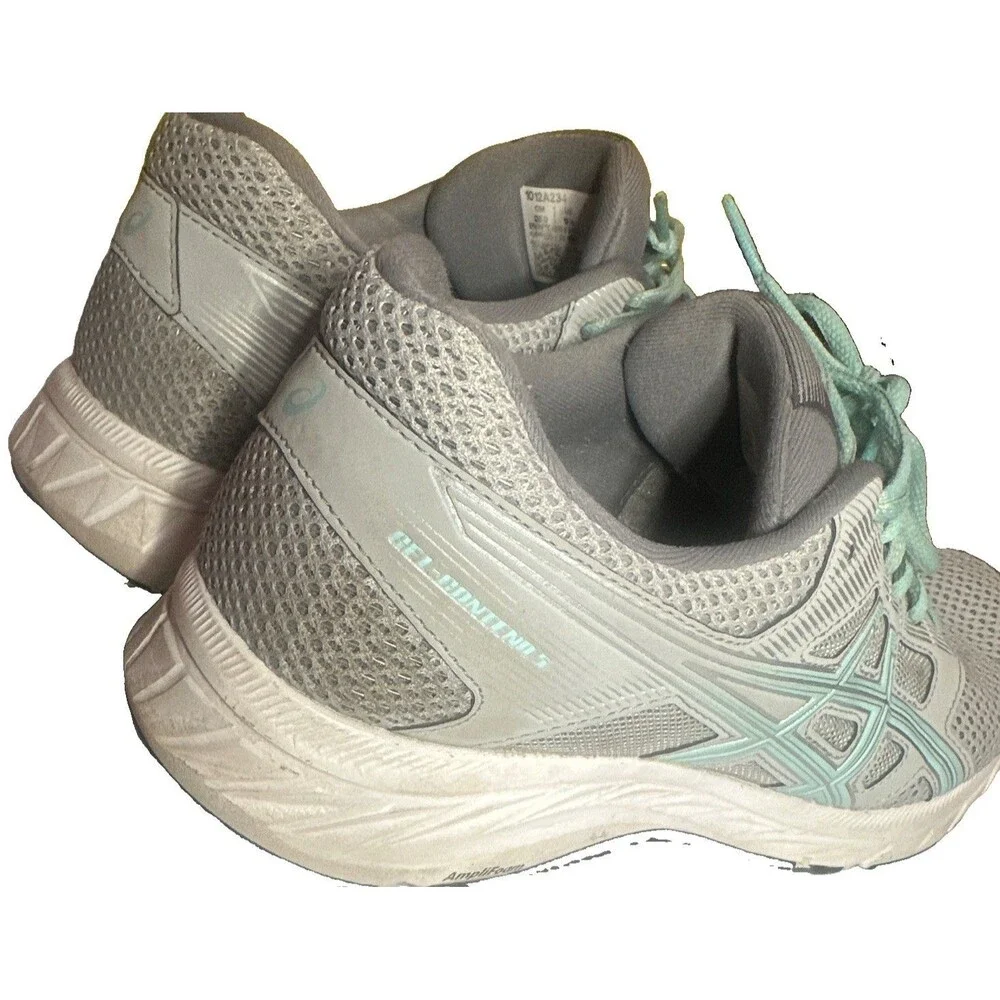 ASICS Gel Contend Everida Comfort Women’s 9.5 Gray Mint Running Shoes 1012A234